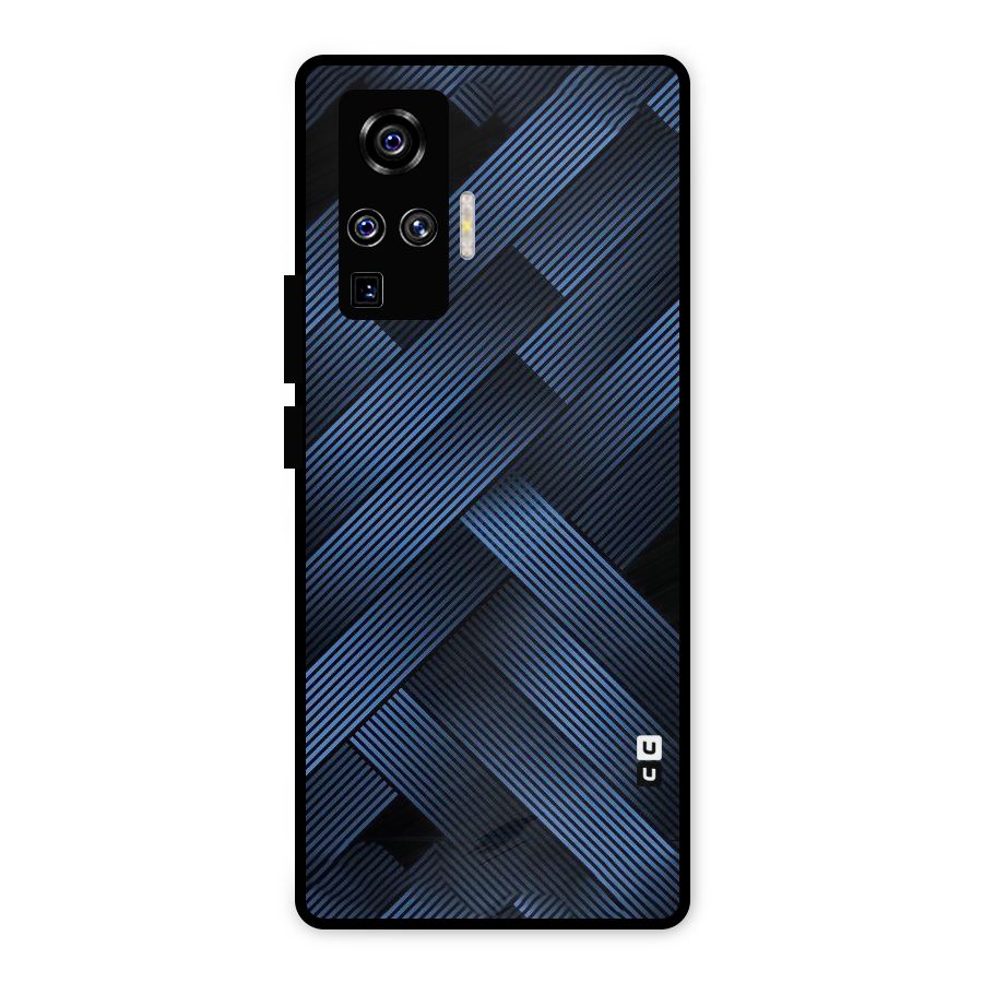 Ribbon Stripes Metal Back Case for Vivo X50 Pro