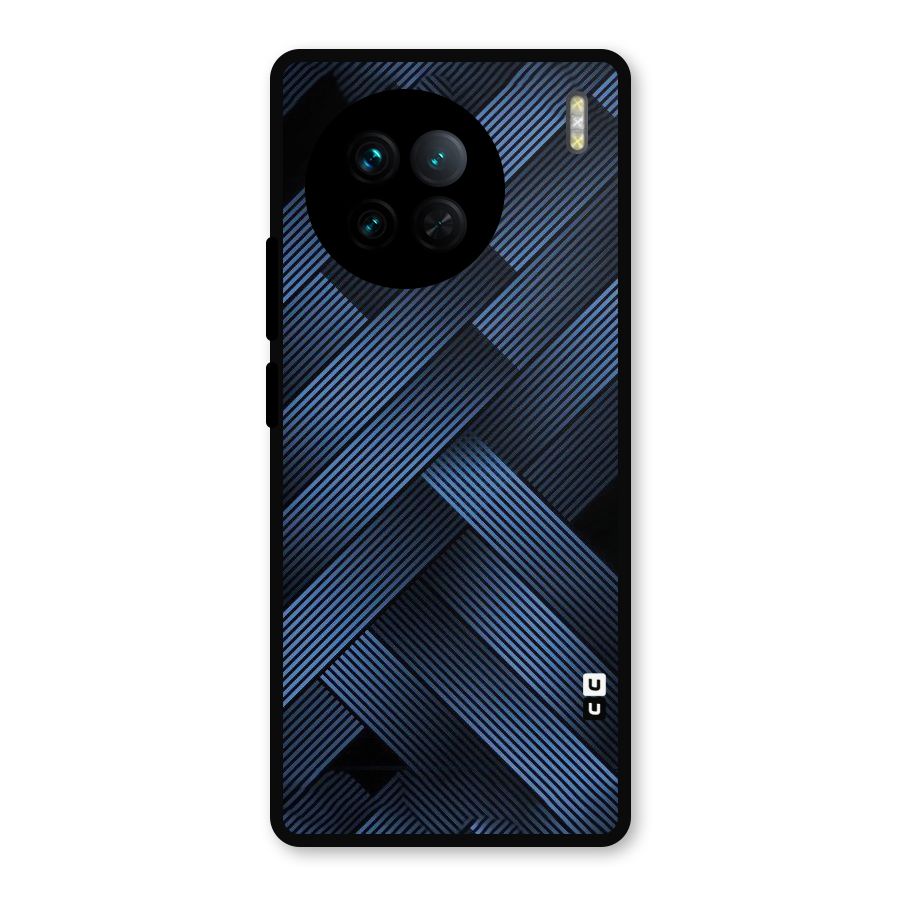 Ribbon Stripes Metal Back Case for Vivo X90