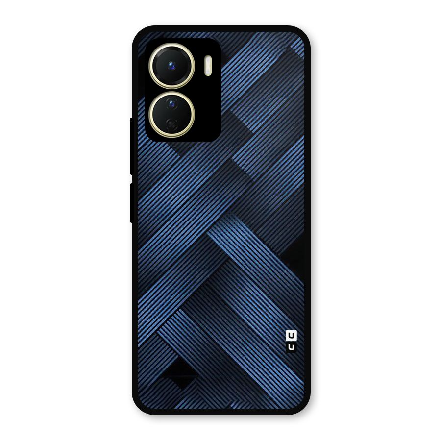 Ribbon Stripes Metal Back Case for Vivo Y16
