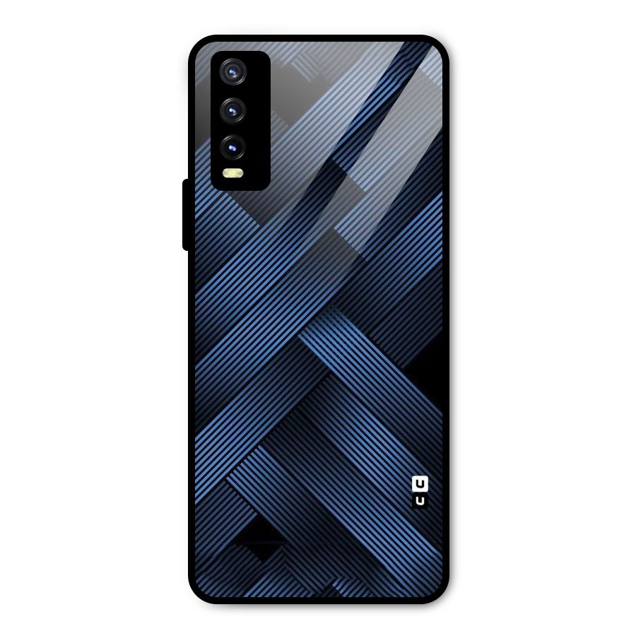 Ribbon Stripes Metal Back Case for Vivo Y20
