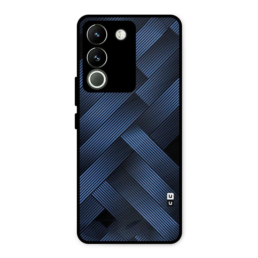 Ribbon Stripes Metal Back Case for Vivo Y200