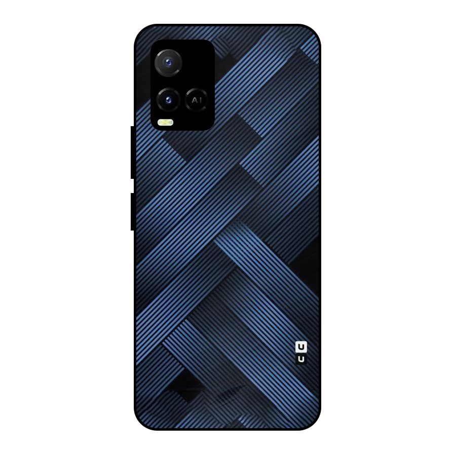 Ribbon Stripes Metal Back Case for Vivo Y21