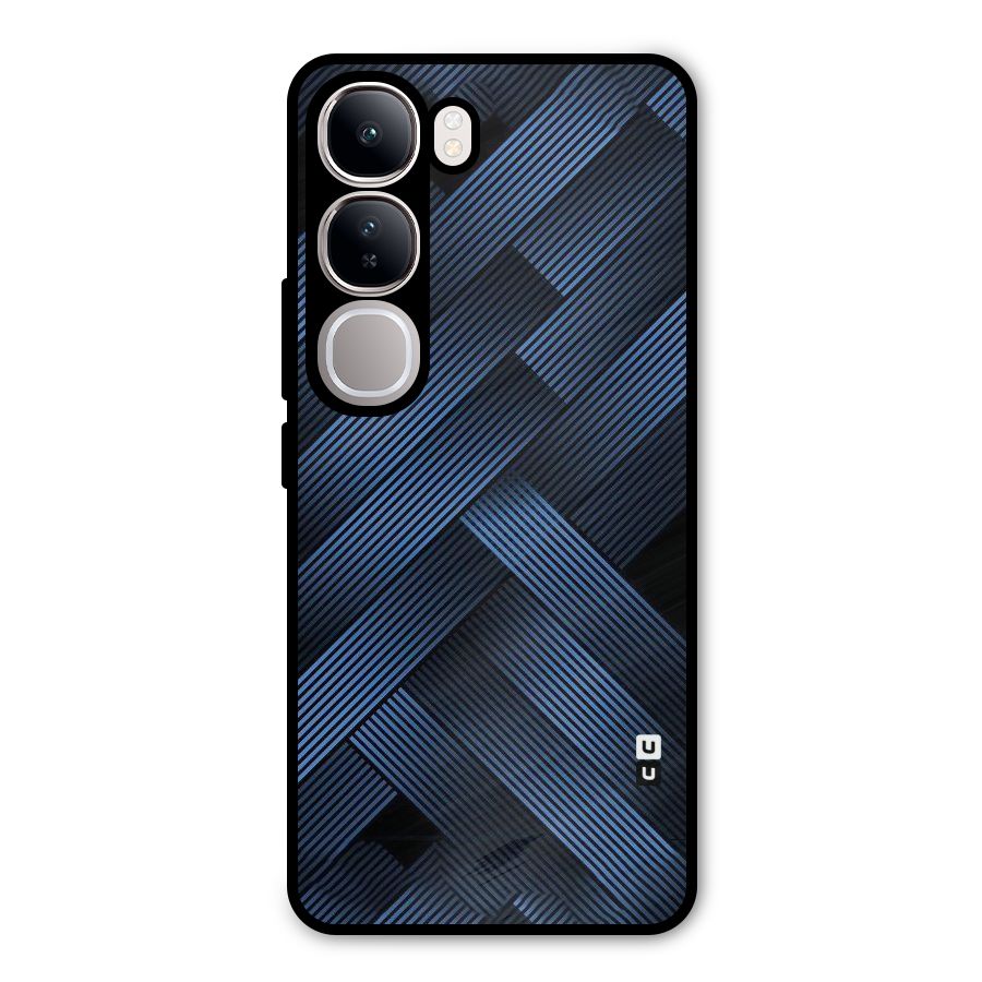 Ribbon Stripes Metal Back Case for Vivo Y300