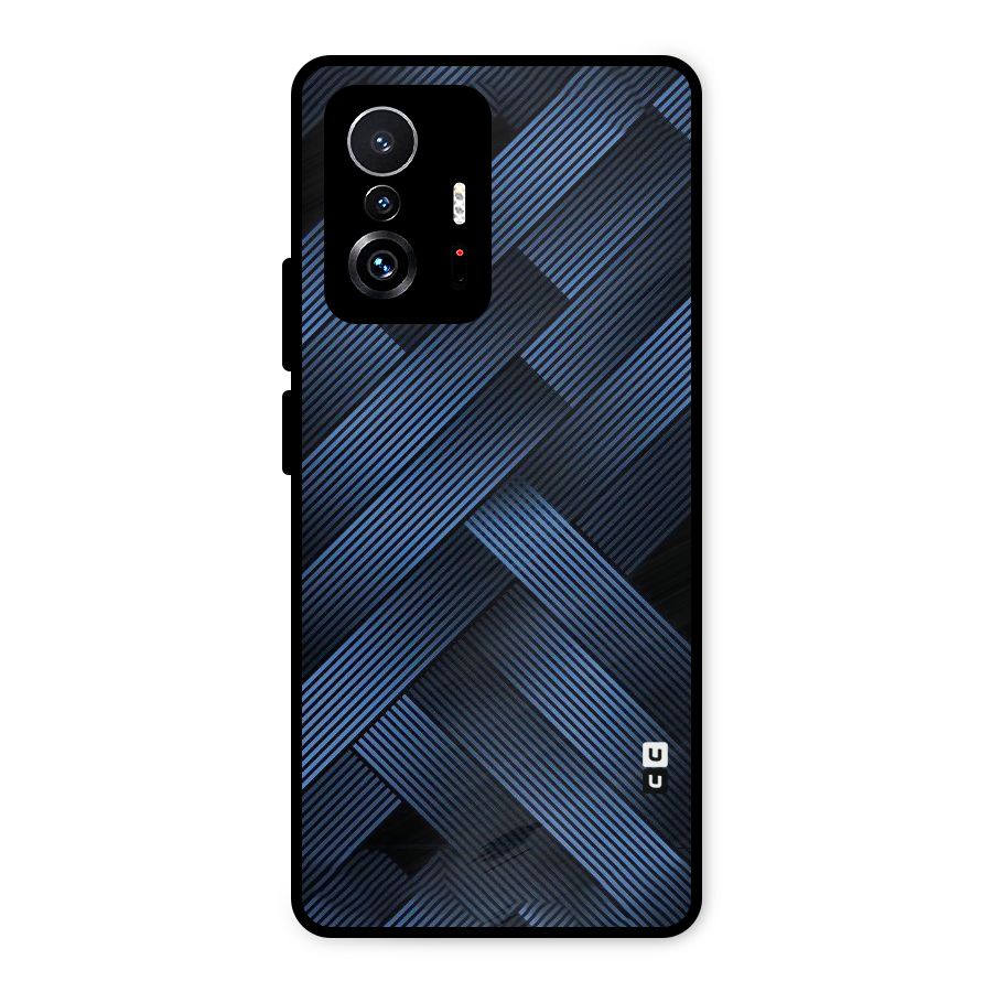 Ribbon Stripes Metal Back Case for Xiaomi 11T Pro