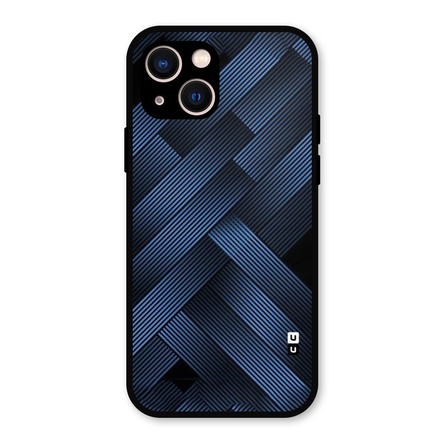 Ribbon Stripes Metal Back Case for iPhone 13