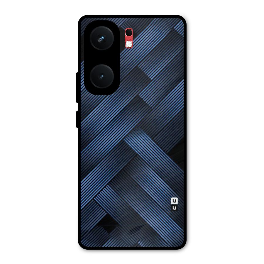 Ribbon Stripes Metal Back Case for iQOO Neo 9 Pro