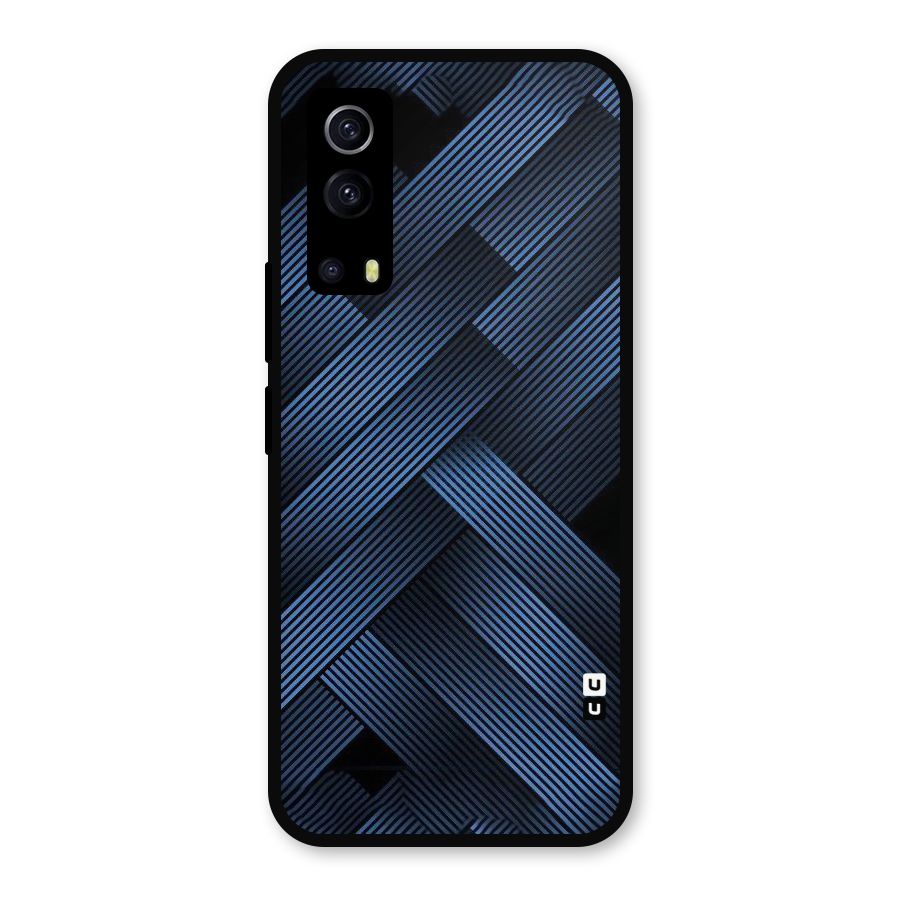 Ribbon Stripes Metal Back Case for iQOO Z3