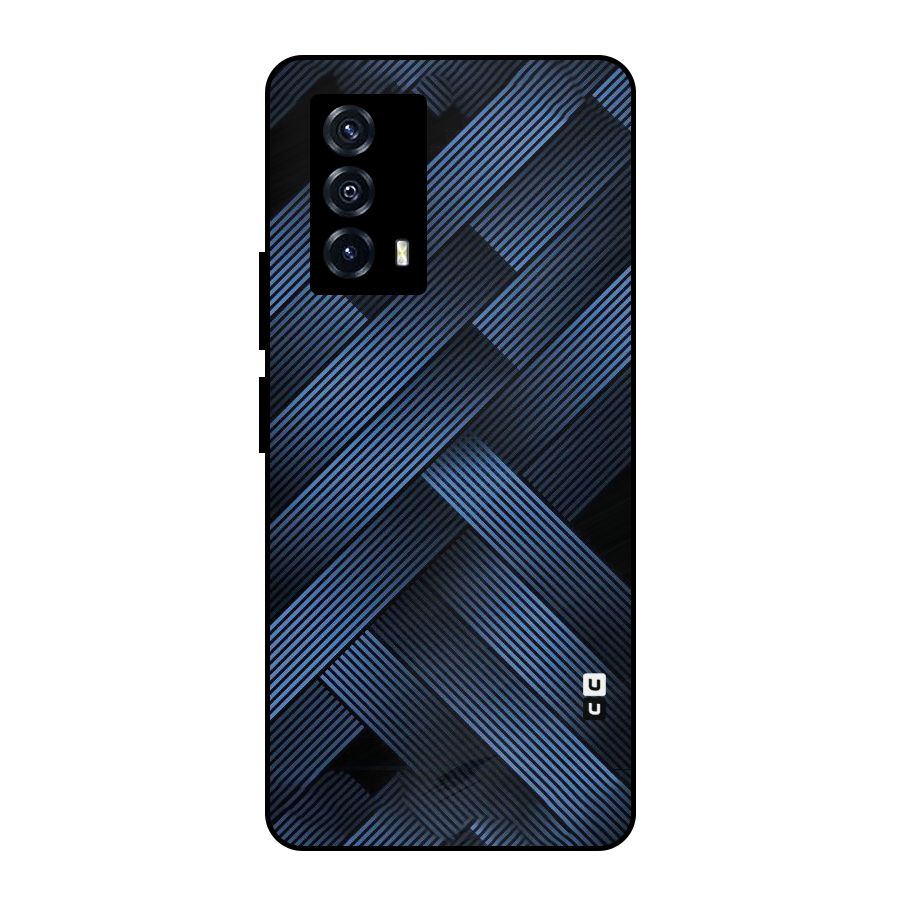 Ribbon Stripes Metal Back Case for iQOO Z5