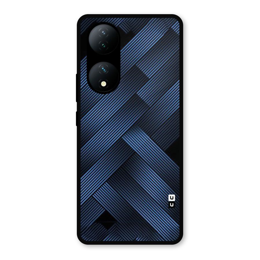 Ribbon Stripes Metal Back Case for iQOO Z7