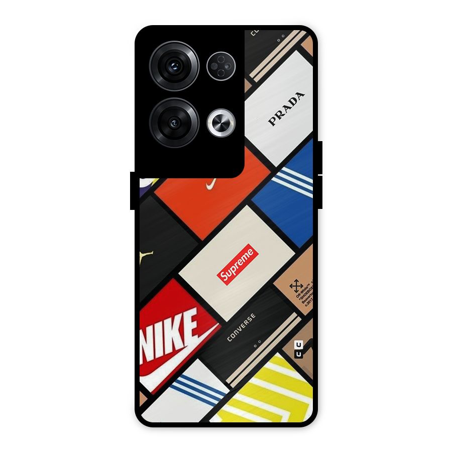 Rich Boxes Metal Back Case for Oppo Reno8 Pro 5G