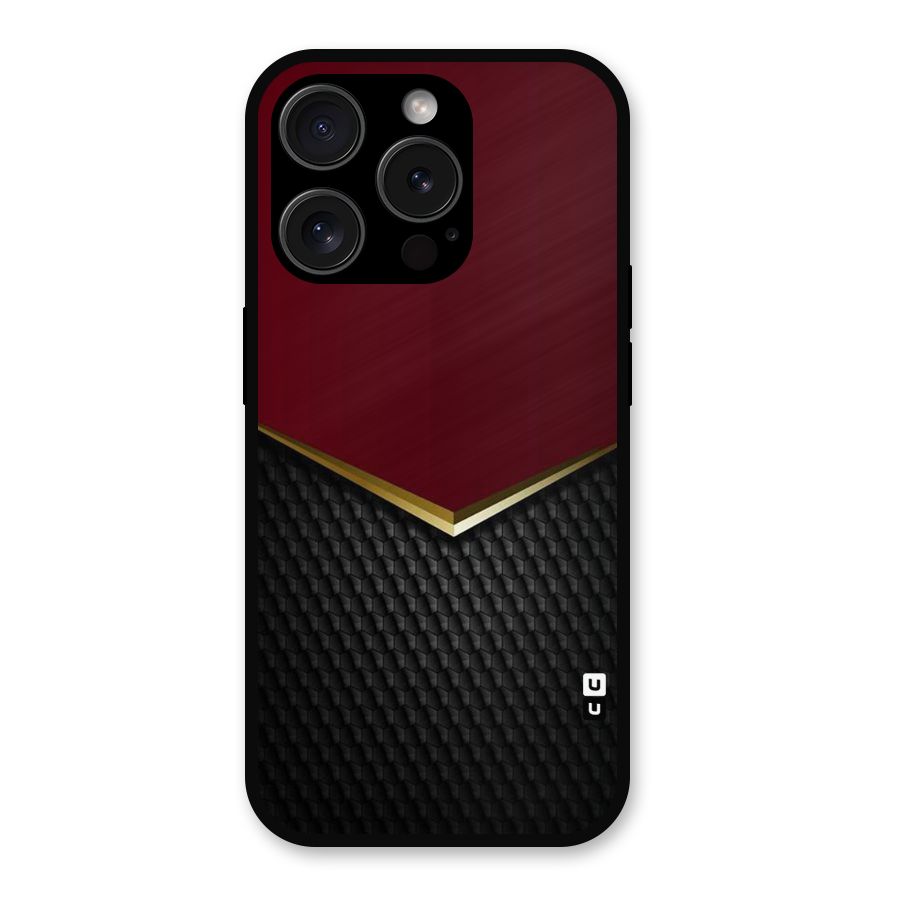 Rich Design Metal Back Case for iPhone 15 Pro