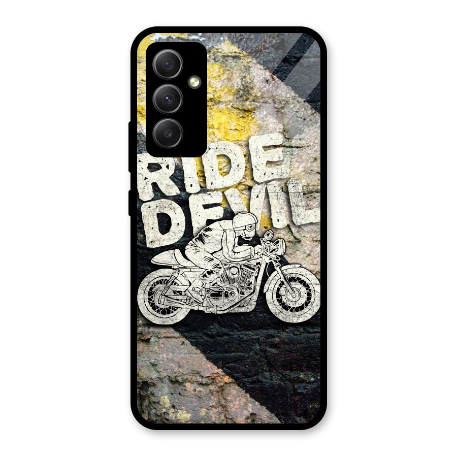 Ride Devil Glass Back Case for Galaxy A34