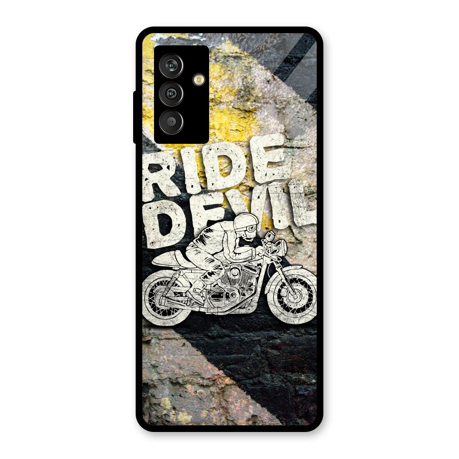 Ride Devil Glass Back Case for Galaxy M13
