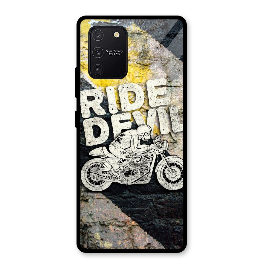 Ride Devil Glass Back Case for Galaxy S10 Lite