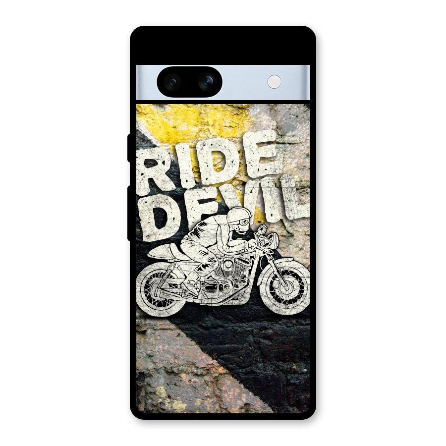 Ride Devil Glass Back Case for Google Pixel 7a