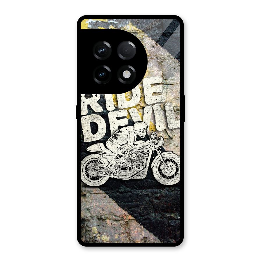 Ride Devil Glass Back Case for OnePlus 11R