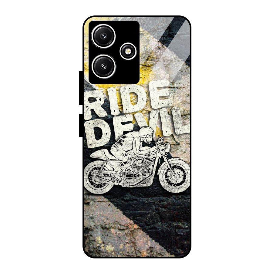 Ride Devil Glass Back Case for Redmi 12 5G