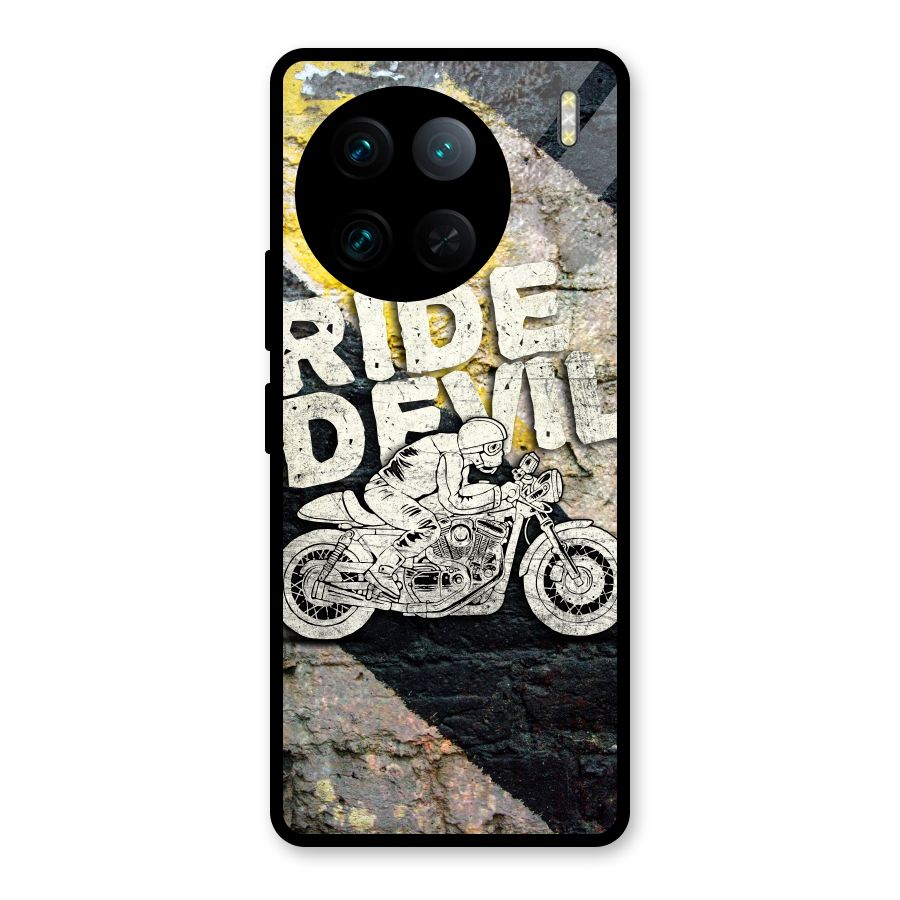 Ride Devil Glass Back Case for Vivo X90 Pro