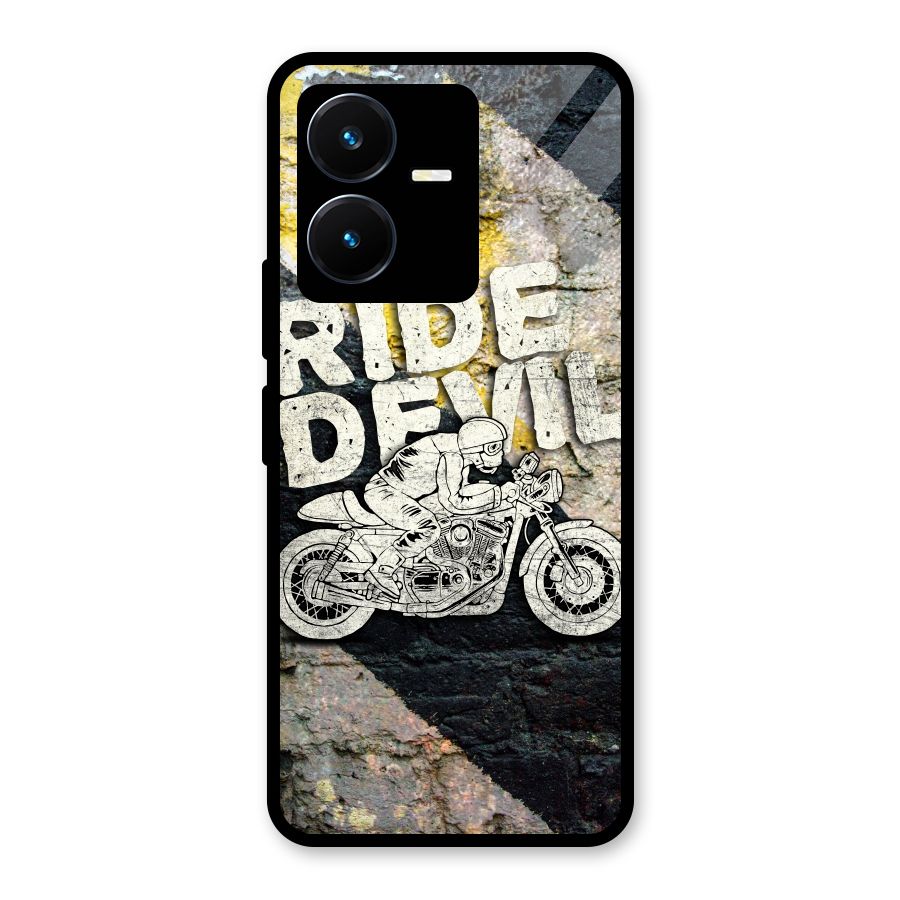 Ride Devil Glass Back Case for Vivo Y22s