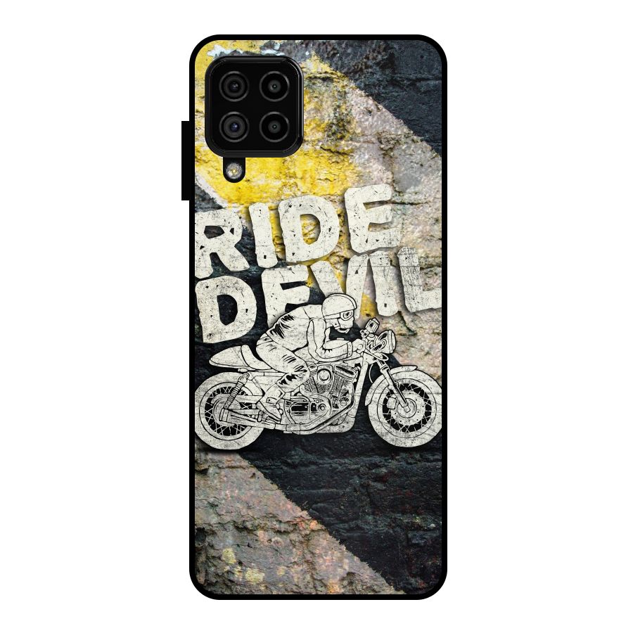Ride Devil Metal Back Case for Galaxy A22 4G