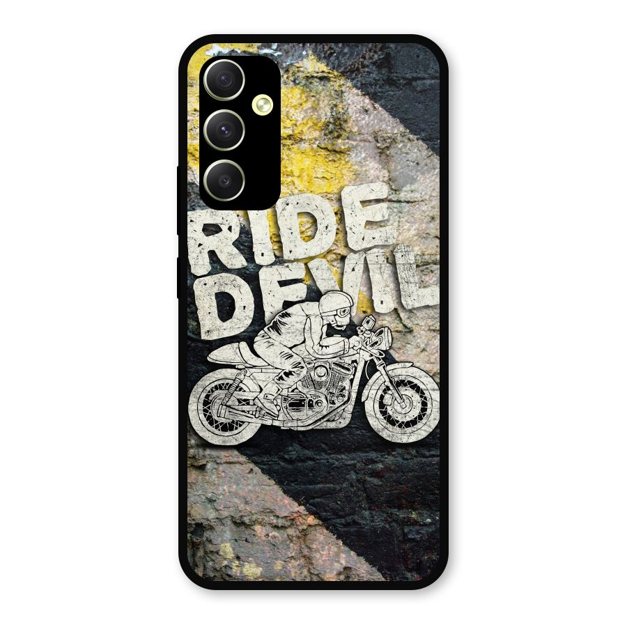 Ride Devil Metal Back Case for Galaxy A34