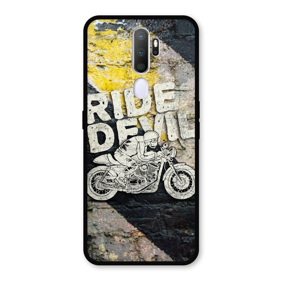 Ride Devil Metal Back Case for Oppo A5 (2020)