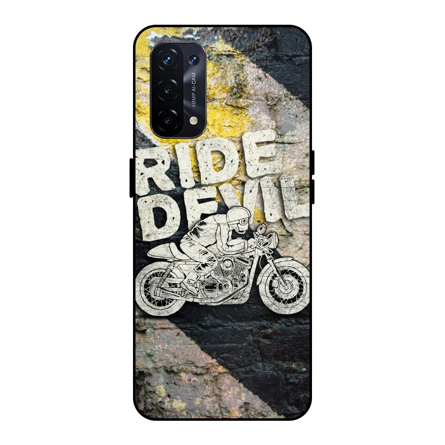 Ride Devil Metal Back Case for Oppo A74 5G