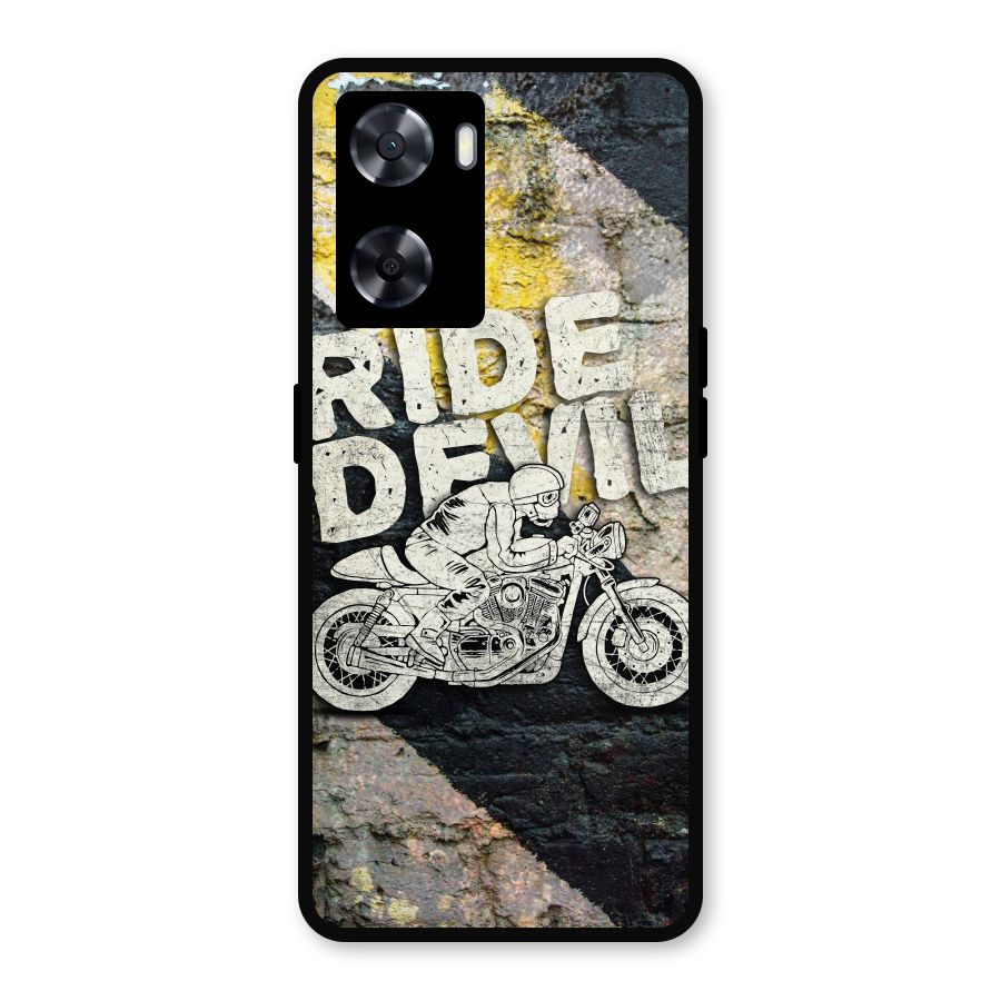 Ride Devil Metal Back Case for Oppo A77s