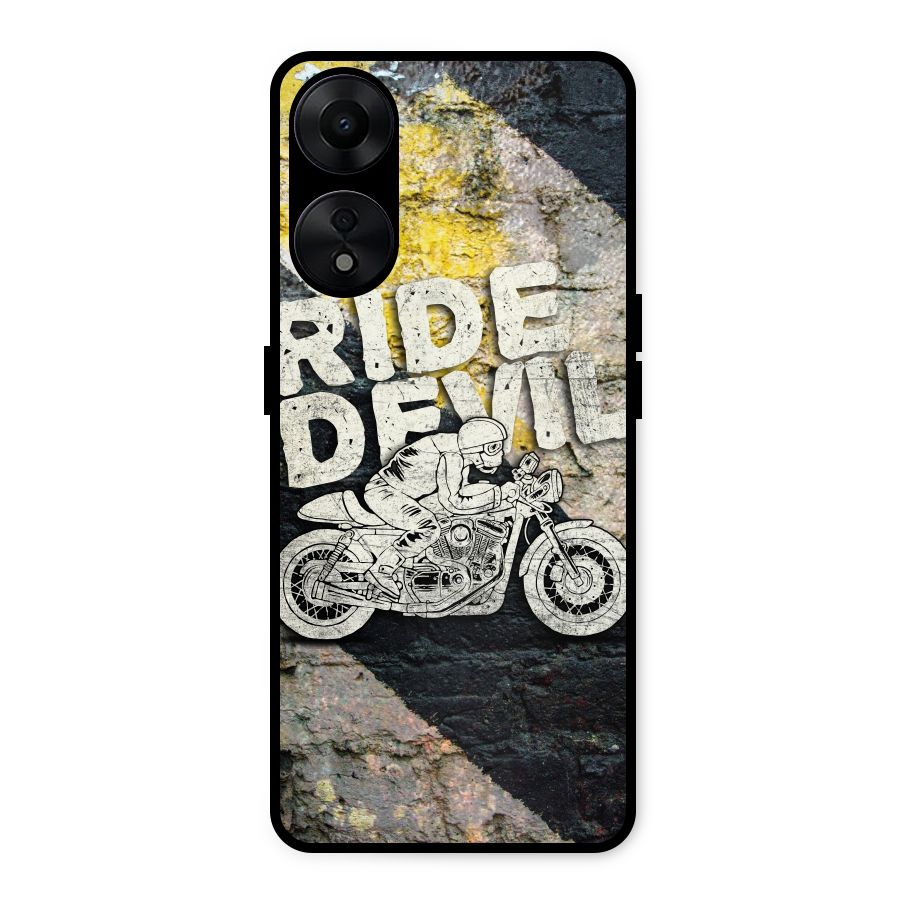 Ride Devil Metal Back Case for Oppo A78 5G