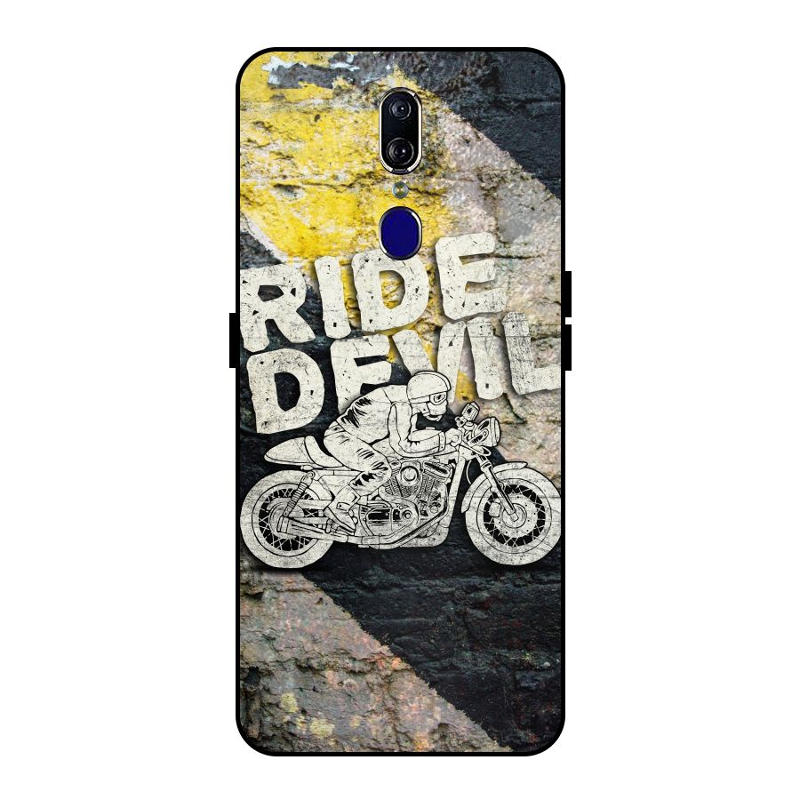 Ride Devil Metal Back Case for Oppo F11