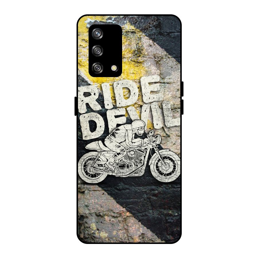 Ride Devil Metal Back Case for Oppo F19