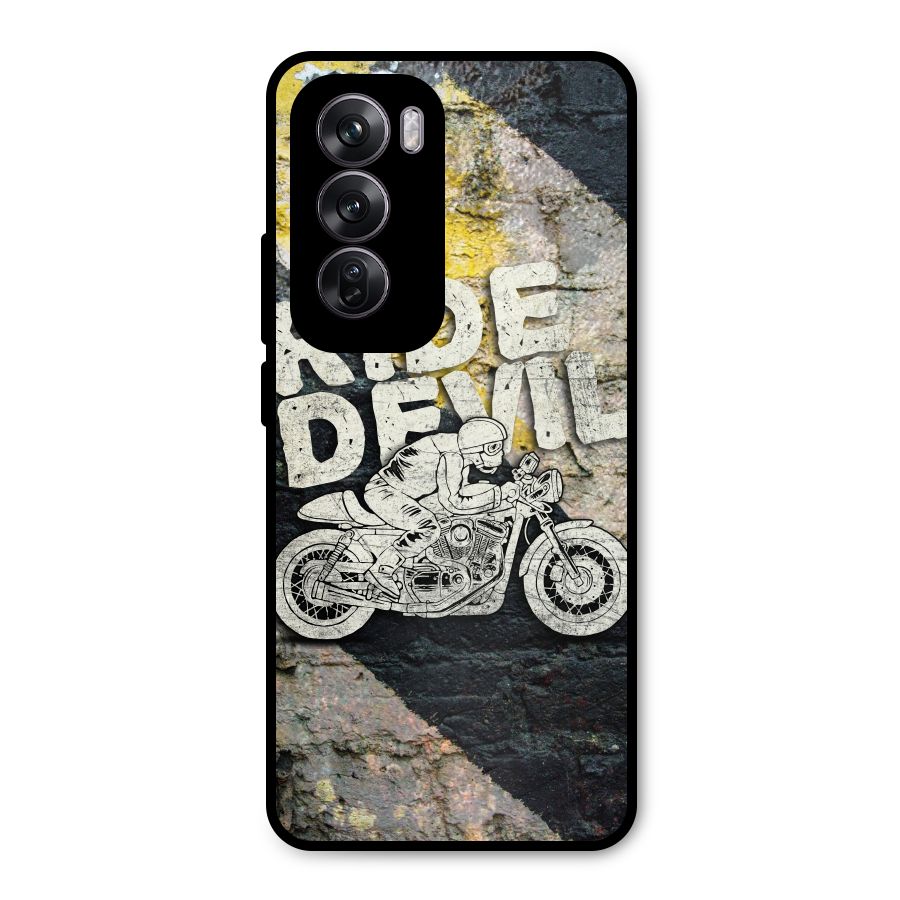 Ride Devil Metal Back Case for Oppo Reno12 Pro