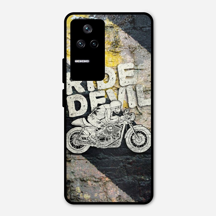 Ride Devil Metal Back Case for Poco F4 5G