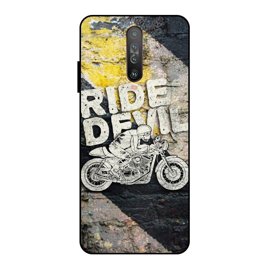Ride Devil Metal Back Case for Poco X2