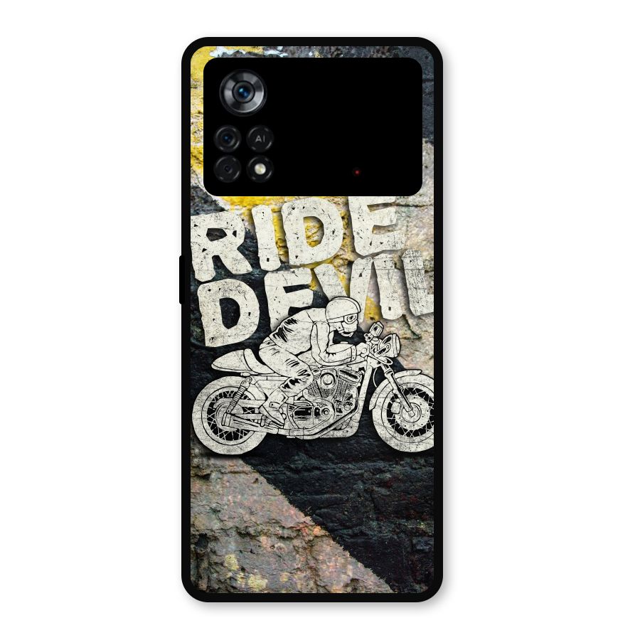 Ride Devil Metal Back Case for Poco X4 Pro 5G