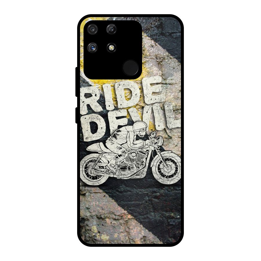 Ride Devil Metal Back Case for Realme Narzo 50A