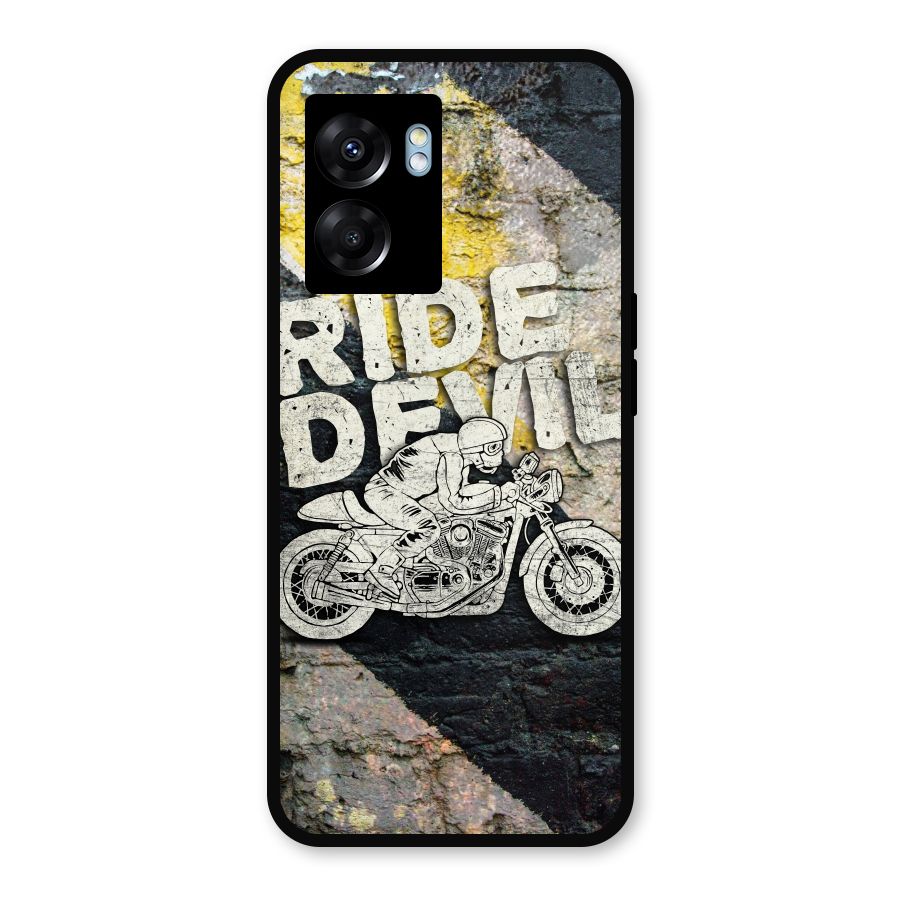 Ride Devil Metal Back Case for Realme Narzo 50 5G