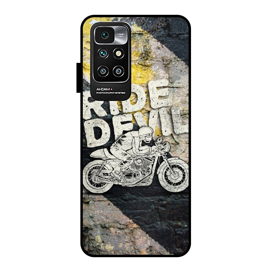 Ride Devil Metal Back Case for Redmi 10 Prime