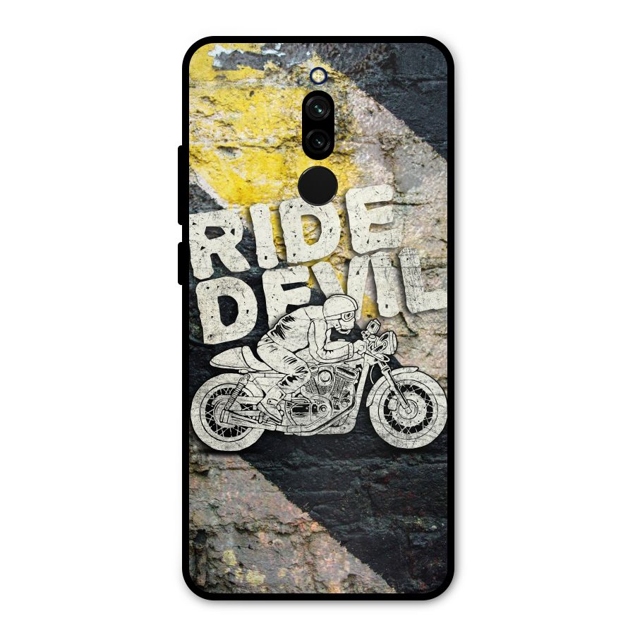 Ride Devil Metal Back Case for Redmi 8