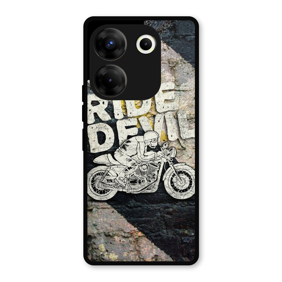 Ride Devil Metal Back Case for Tecno Camon 20