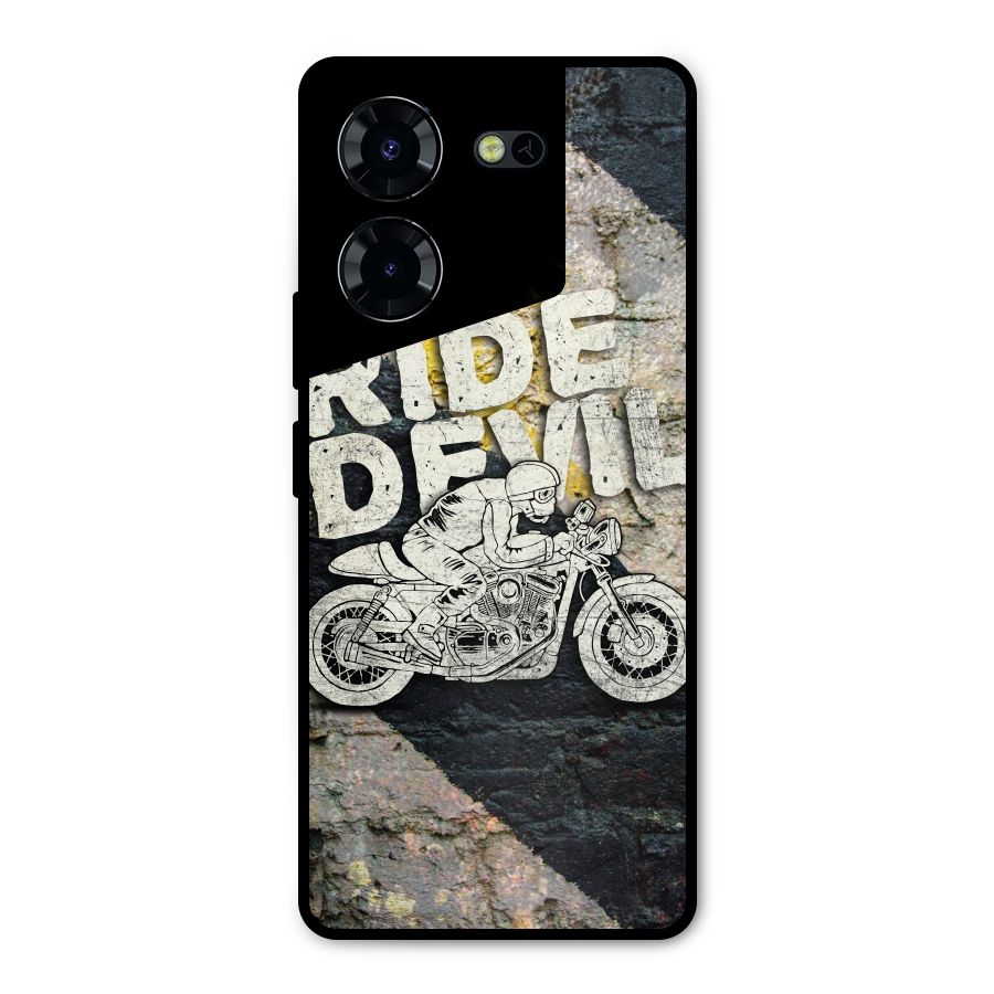 Ride Devil Metal Back Case for Tecno Pova 5 Pro 5G