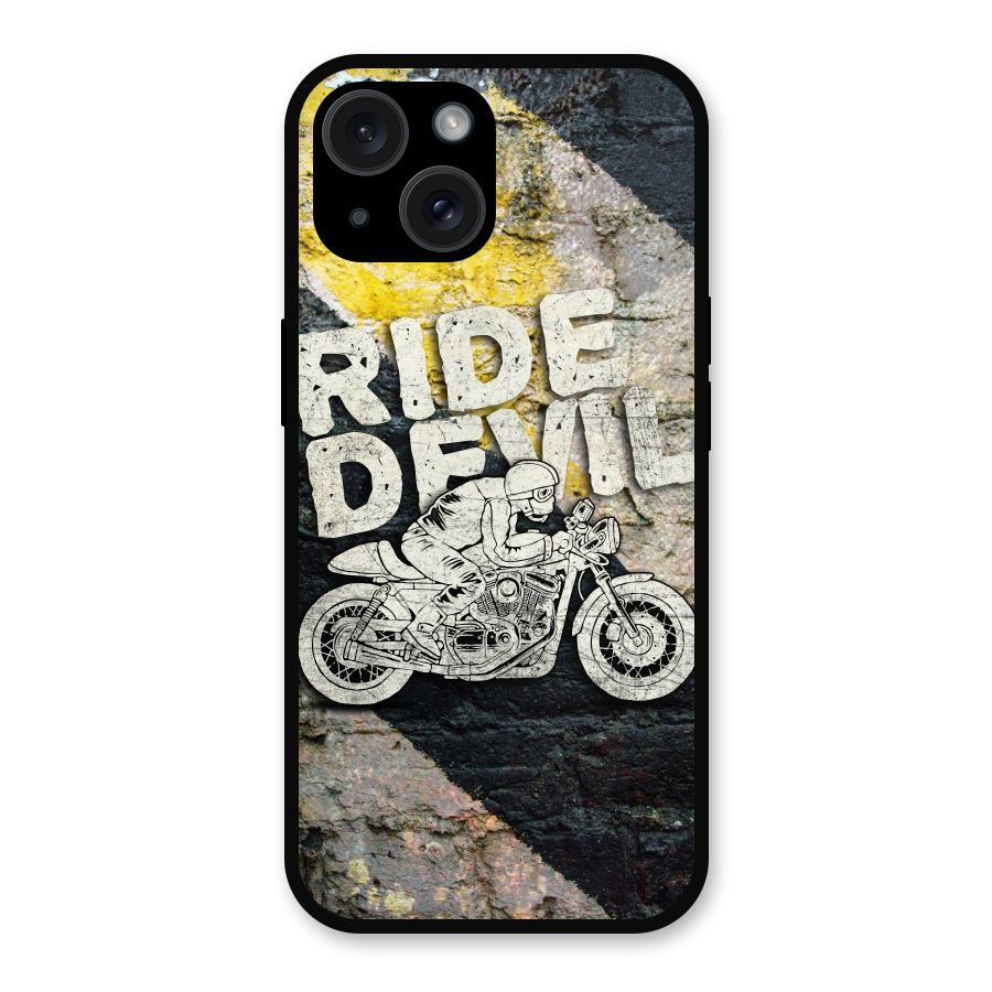 Ride Devil Metal Back Case for iPhone 15