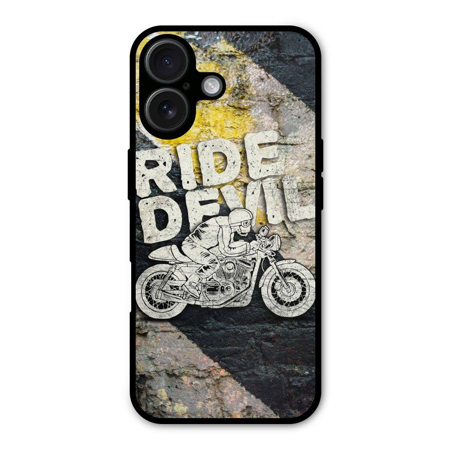 Ride Devil Metal Back Case for iPhone 16