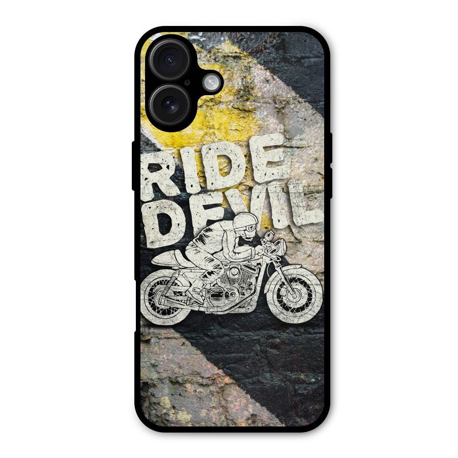 Ride Devil Metal Back Case for iPhone 16 Plus