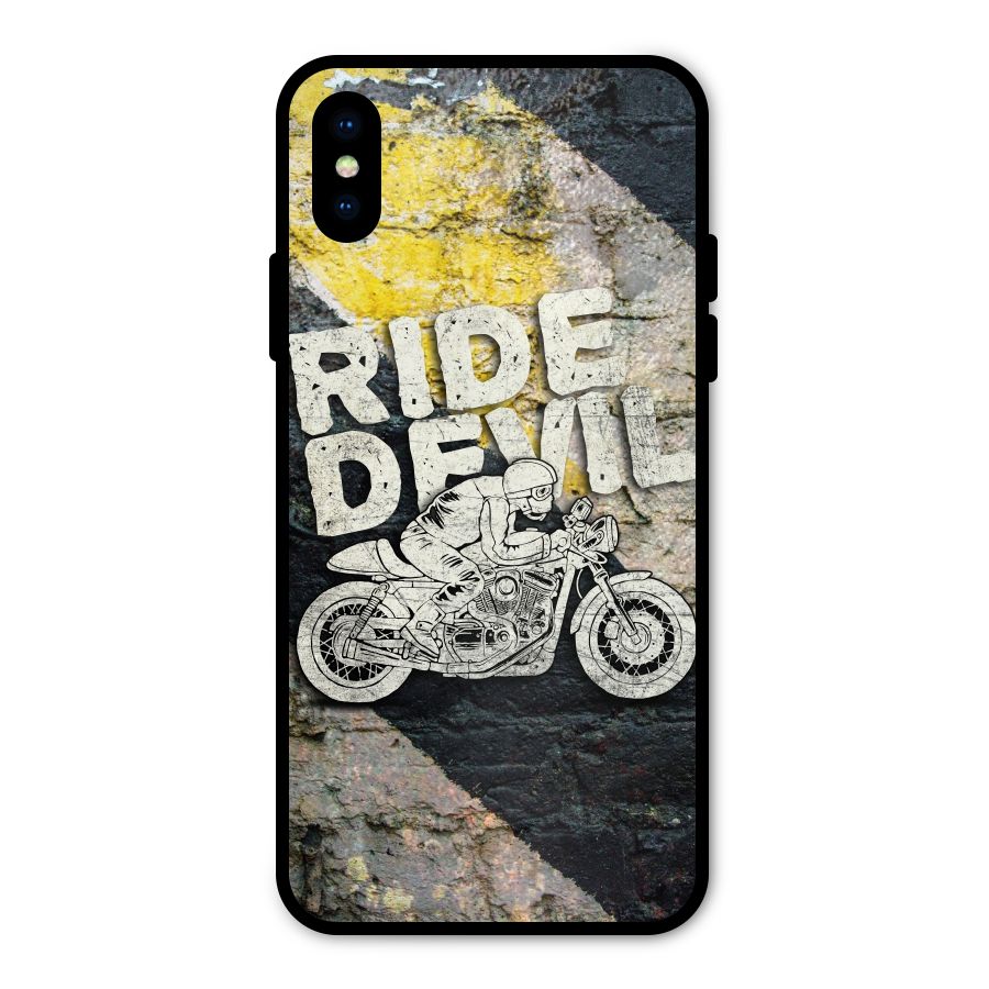 Ride Devil Metal Back Case for iPhone XS