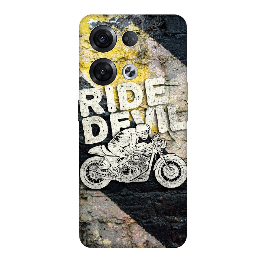 Ride Devil Original Polycarbonate Back Case for Oppo Reno8 Pro 5G