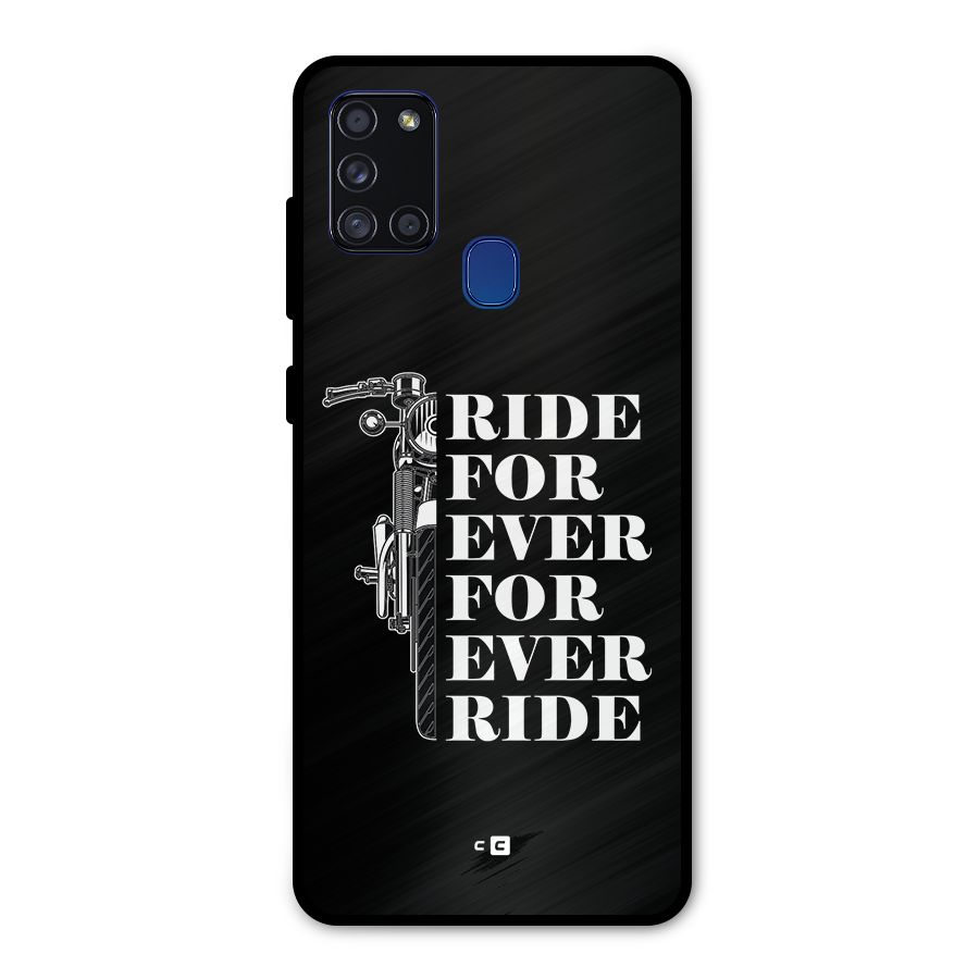 Ride Forever Metal Back Case for Galaxy A21s