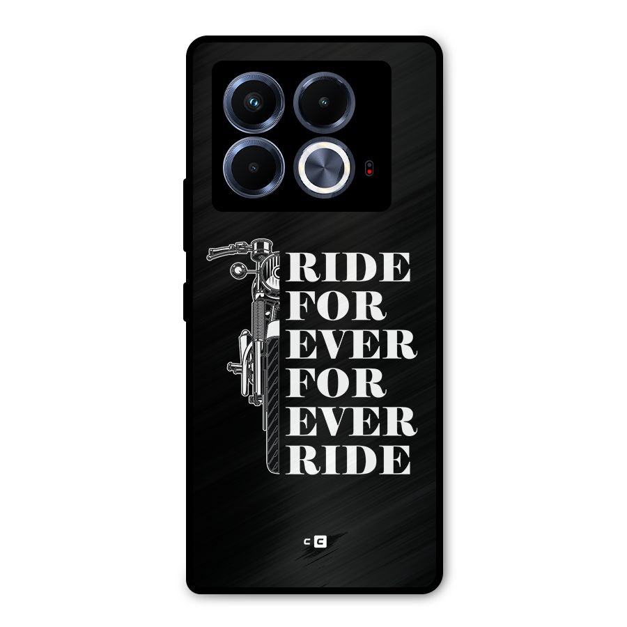 Ride Forever Metal Back Case for Infinix Note 40 5G