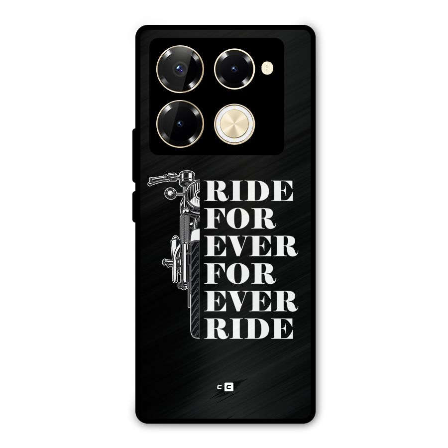 Ride Forever Metal Back Case for Infinix Note 40 Pro Plus