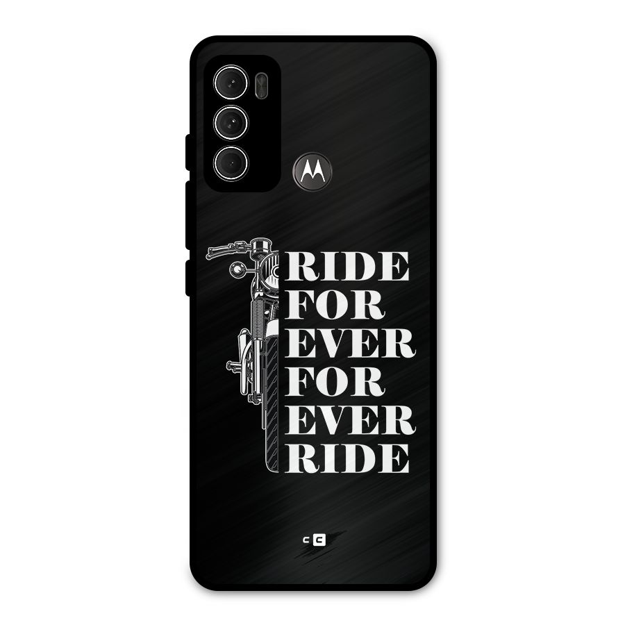 Ride Forever Metal Back Case for Moto G60